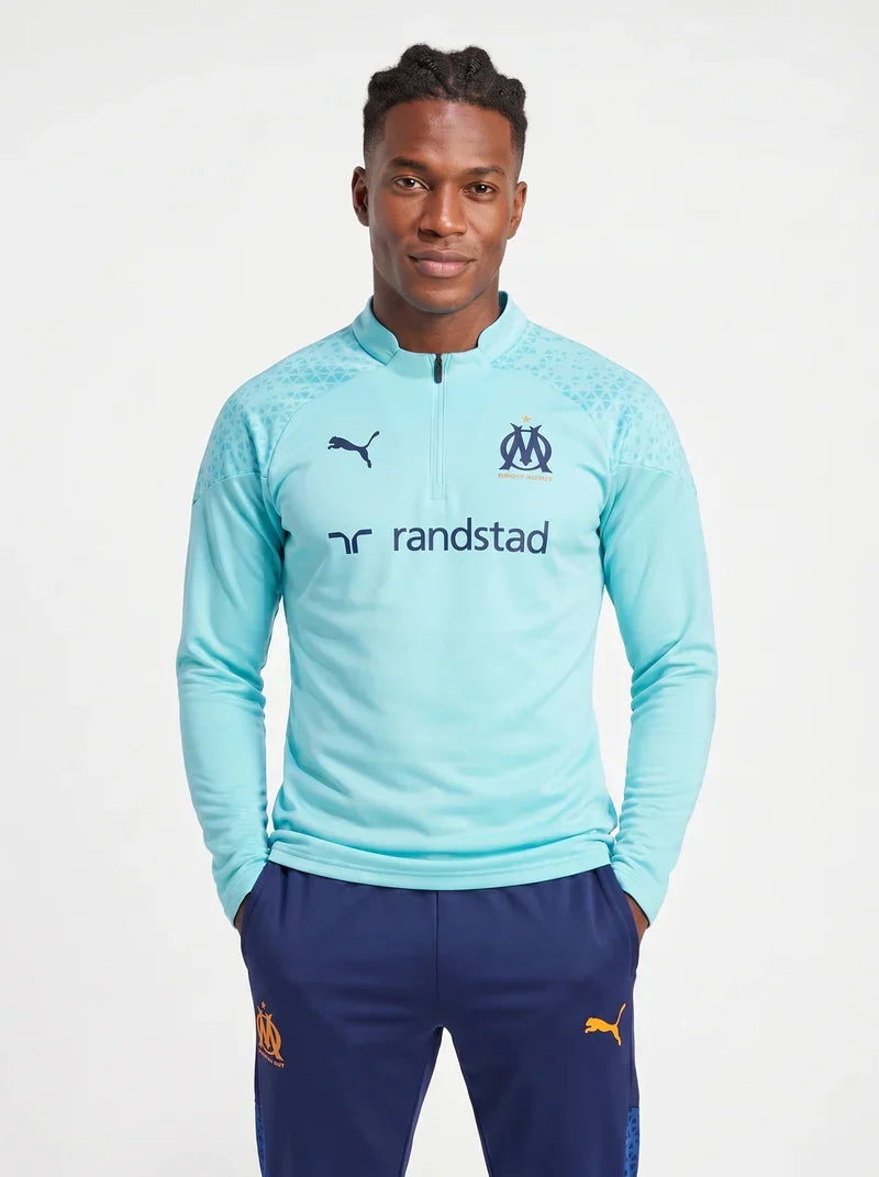 OLYMPIQUE DE MARSEILLE BLUE AND MINT TRACKSUIT