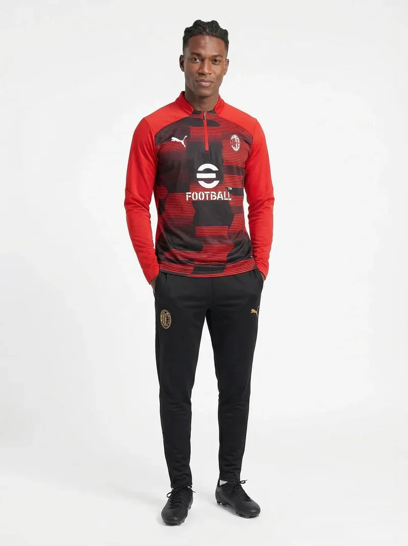 AC MILAN BLACK AND RED TRACKSUIT II