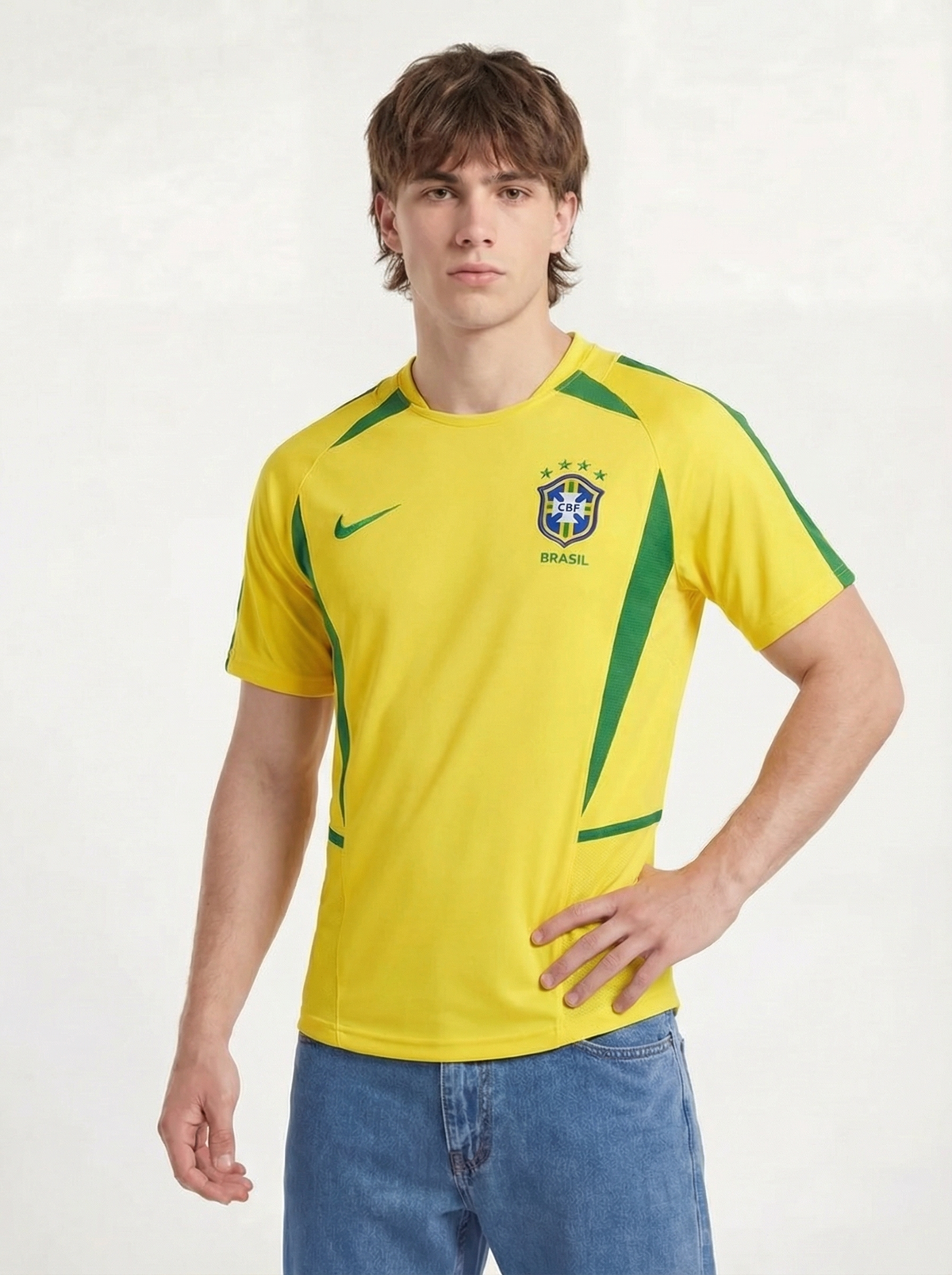BRAZIL 2002 HOME SHIRT