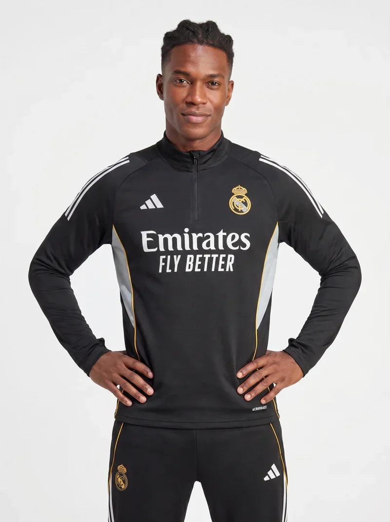  Real Madrid トレーニングウェア ブラック 2025/2026 Real Madrid Black Tracksuit