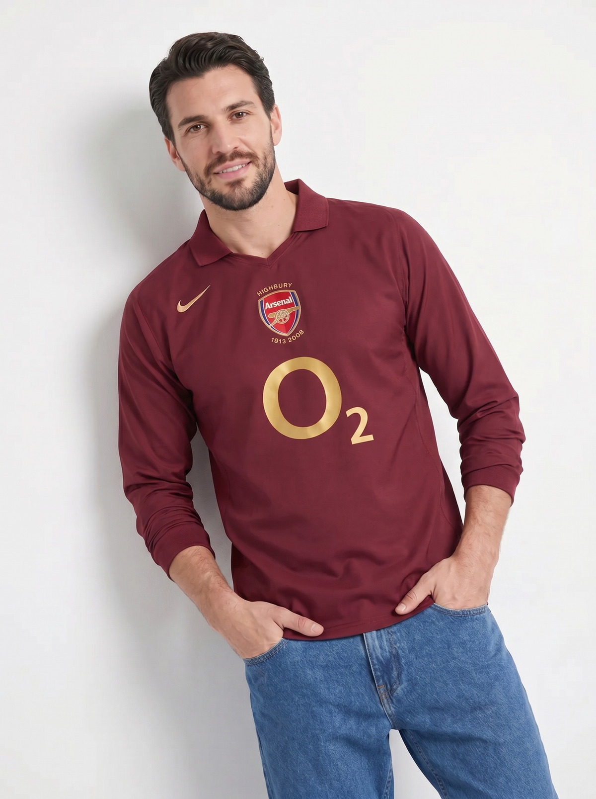 ARSENAL 2005-06 RETRO LONG SLEEVE HOME SHIRT