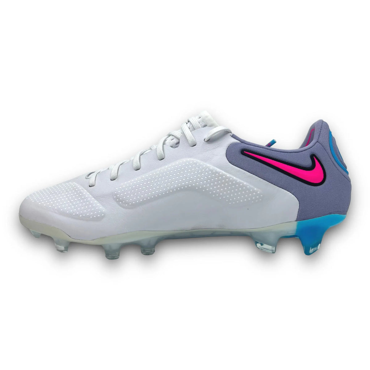 TIEMPO LEGEND 9 ELITE FG FOOTBALL BOOTS WHITE BLUE