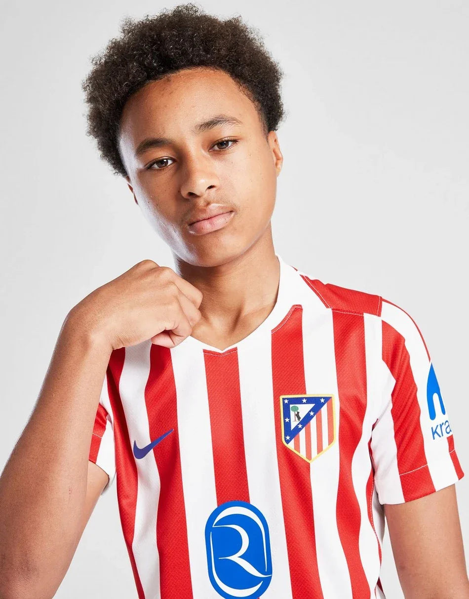 ATLETICO MADRID 2025/26 HOME SHIRT JUNIOR