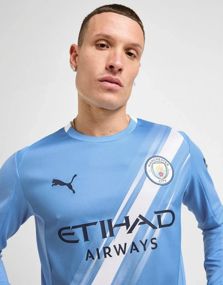 MANCHESTER CITY FC 2025/26 LONG SLEEVE HOME SHIRT