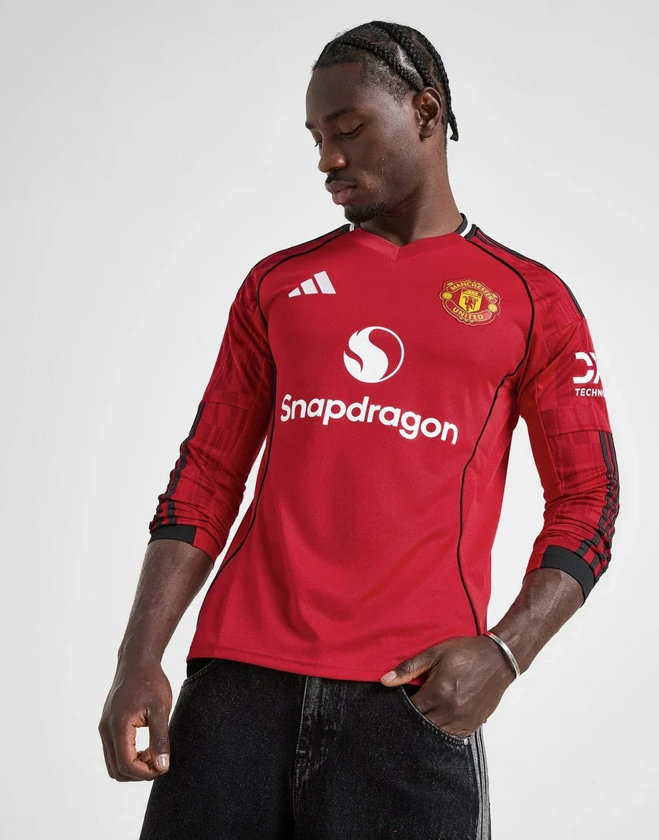 MANCHESTER UNITED FC 25/26 LONG SLEEVE HOME SHIRT