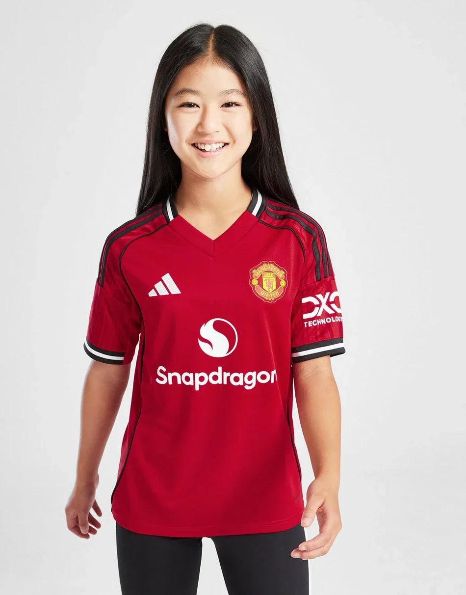 MANCHESTER UNITED FC 2025/26 HOME SHIRT JUNIOR